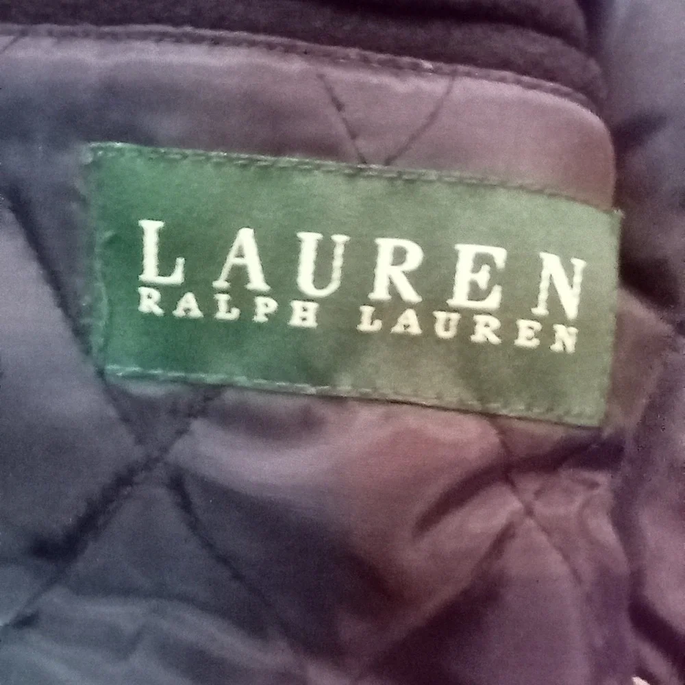 Lauren Ralph Lauren Jacket Mens‎ 42 Regular Black Cashmere Blend Wool Coat